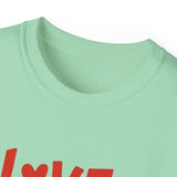 Love Actually Is All Around T-Shirt | Retro Valentine's Day Shirt, Positive Quote Tee, 13 Color Options, Unisex Gift Idea
