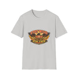 Stay Wild Stay Free Eagle Vintage Varsity T‑Shirt | Rebellion Division Retro Grunge Freedom Graphic Tee for Men & Women