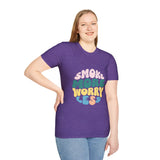 Smoke More Worry Less |  Funny Quote, Weed, Smoking, No More Stress | Unisex Softstyle T-Shirt