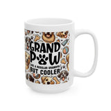 Grand Paw... Like A Regular GrandPa But Cooler! |  Gift For Dog Lover Grandpa's Coffee/Tea Cup | White Ceramic Novelty 11/15oz Mug