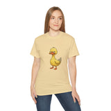 Grumpy Duck T-Shirt | Funny Tired Duck Shirt | Cute Sarcastic Animal Tee Gift for Duck Lovers, Coffee Fans & Lazy Mood Humor Outfit