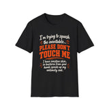 Please Don't Touch Me Shirt, Funny Introvert T Shirt, Sensitive Skin Shirt, Social Distancing Gift, Anti Germ Humor Tee