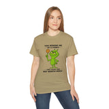 Funny Sarcastic Grinch-Inspired T-Shirt | Two-Faced Penny Joke Tee | Green Monster Graphic | Unisex Gift for Men & Women