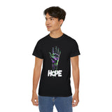 HOPE Neon Dripping Hand T-Shirt – Bold Futuristic Design, Eye-Catching Streetwear, Inspire & Stand Out in Style!