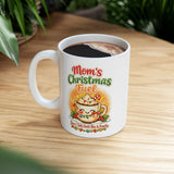 🎄 Holiday Magic Starts With Mom’s Fuel! ☕ | Moms Christmas Fuel Ceramic Coffee Cup (11oz/15oz)