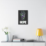 "HOPE" 16x24 Framed Wall Art | Neon Dripping Hand Design, Blacklight Aesthetic, Modern Home & Office Décor, Inspiring Canvas Print