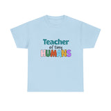 Teacher of Tiny Humans Shirt - Preschool Teacher Tee, Kindergarten Teacher Gift, Cute Rainbow Teacher T-Shirt for Women