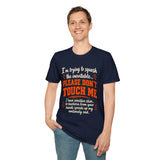 Please Don't Touch Me Shirt, Funny Introvert T Shirt, Sensitive Skin Shirt, Social Distancing Gift, Anti Germ Humor Tee