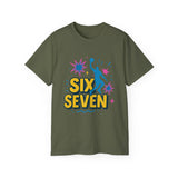 Six Seven Meme T-Shirt - Funny Viral Gen Alpha Trend Tee - Basketball Slam Dunk Shirt - Youth Humor Gift - Unisex Graphic Tee