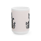 I Need Coffee Right Meow | Perfect Gift For Cat Lovers! | White Ceramic Novelty 15 ounce Coffee Mug | Tea Cup For The Kitty Lover