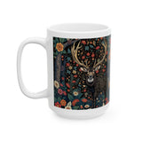Great Gift For Hunters!!! 15 ounce "Deer" Ceramic White Novelty Coffee Mug | Tea Cup Perfect For Hunting Season