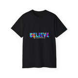 Believe In Yourself | Motivational T-Shirt, Gift For BFF, Boyfriends, Girlfriends, Inspirational Tee, Novelty Clothing Shirt