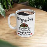 My Amazing Mom | Happy Mother's Day 2025, Another Great Year With You Mom, Thank you Mom | White Ceramic Novelty 11/15oz Mug