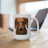 Dachshund Facts | Doxy, Doggy, Puppy, Dog Lovers, Puppy Lovers, Dachshund Lovers | White Ceramic Novelty 11/15oz Mug