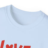 Love Actually Is All Around T-Shirt | Retro Valentine's Day Shirt, Positive Quote Tee, 13 Color Options, Unisex Gift Idea