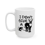I Don't Give A Rats Ass | Humor, Adult, Funny, Coffee Lover, Tea Cup | White Ceramic Novelty 11/15oz Mug