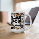 Grand Paw... Like A Regular GrandPa But Cooler! |  Gift For Dog Lover Grandpa's Coffee/Tea Cup | White Ceramic Novelty 11/15oz Mug