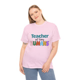 Teacher of Tiny Humans Shirt - Preschool Teacher Tee, Kindergarten Teacher Gift, Cute Rainbow Teacher T-Shirt for Women