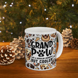 Grand Paw... Like A Regular GrandPa But Cooler! |  Gift For Dog Lover Grandpa's Coffee/Tea Cup | White Ceramic Novelty 11/15oz Mug