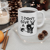 I Don't Give A Rats Ass | Humor, Adult, Funny, Coffee Lover, Tea Cup | White Ceramic Novelty 11/15oz Mug