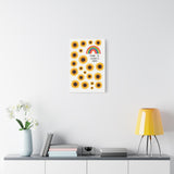 There Is Always Hope | Hopeful Sunflower Rainbow Canvas Art Print, Wall Decor, Home Decor, Gift for Friends, Inspirational Quote Art