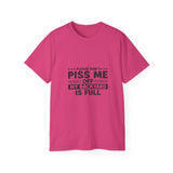 Funny Backyard Warning T-Shirt - Please Don't Piss Me Off Shirt - Sarcastic Gift Tee for Men, Women, Outdoor Humor Shirt