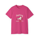 Funny Duck T-Shirt - Feeling UnproDUCKtive Graphic Tee, Cute Animal Pun Shirt, Humor Gift for Bird Lovers, Men Women Casual Wear