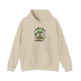 Alien 'I Came, I Saw, I Forgot' Hoodie – Funny Stoner Extraterrestrial Pullover