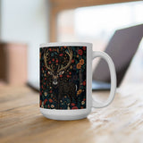 Great Gift For Hunters!!! 15 ounce "Deer" Ceramic White Novelty Coffee Mug | Tea Cup Perfect For Hunting Season