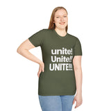 Unite T-Shirt, Unity Shirt, Inspirational Statement Tee, Peace & Community Apparel, Social Message Gift for Men and Women