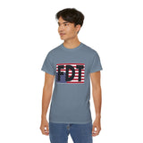 FDT Upside Down USA Flag T-shirt - Patriotic Political Statement Tee American Flag - In Distress, Pain - Anti Trump - FDT - American Flag
