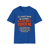 Please Don't Touch Me Shirt, Funny Introvert T Shirt, Sensitive Skin Shirt, Social Distancing Gift, Anti Germ Humor Tee