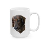 Personalized Dachshund Facts | Doxy, Doggy, Puppy, Dog Lovers, Puppy Lovers, Dachshund Lovers | White Ceramic Novelty 11/15oz Mug