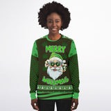 “Merry Weedmas” Funny Santa Christmas Sweatshi
