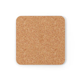You Spin Me 'round | Hanukkah Dreidel Game | 4 piece Corkwood Coaster Set