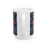 Mushroom Lovers 15 ounce White Ceramic Novelty Mug | Perfect Gift For Hikers, Outdoor Wildlife and Plant Enthusiasts