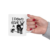 I Don't Give A Rats Ass | Humor, Adult, Funny, Coffee Lover, Tea Cup | White Ceramic Novelty 11/15oz Mug