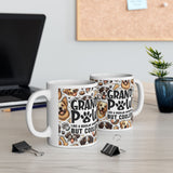 Grand Paw... Like A Regular GrandPa But Cooler! |  Gift For Dog Lover Grandpa's Coffee/Tea Cup | White Ceramic Novelty 11/15oz Mug