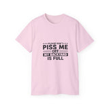 Funny Backyard Warning T-Shirt - Please Don't Piss Me Off Shirt - Sarcastic Gift Tee for Men, Women, Outdoor Humor Shirt