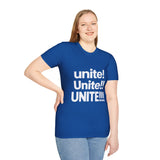 Unite T-Shirt, Unity Shirt, Inspirational Statement Tee, Peace & Community Apparel, Social Message Gift for Men and Women