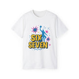 Six Seven Meme T-Shirt - Funny Viral Gen Alpha Trend Tee - Basketball Slam Dunk Shirt - Youth Humor Gift - Unisex Graphic Tee