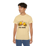 Bee Mine Valentine's Day Be Mine |  Ultra 100% US Cotton Tee | BFF T-shirt, Lovers Mens/Womens Tshirt Gift For Valentines