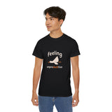 Funny Duck T-Shirt - Feeling UnproDUCKtive Graphic Tee, Cute Animal Pun Shirt, Humor Gift for Bird Lovers, Men Women Casual Wear