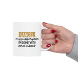 Funny Cancel My Subscription Mug, I'm Done With Your Issues Coffee Cup, Sarcastic Coworker Gift, Office Humor, Sassy Gift
