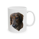 Personalized Dachshund Facts | Doxy, Doggy, Puppy, Dog Lovers, Puppy Lovers, Dachshund Lovers | White Ceramic Novelty 11/15oz Mug
