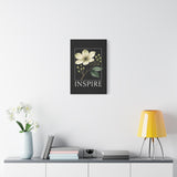 Inspire Botanical Canvas Wall Art 16x24 Elegant Flower Print Inspirational Home Decor Living Room Bedroom Accent