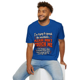 Please Don't Touch Me Shirt, Funny Introvert T Shirt, Sensitive Skin Shirt, Social Distancing Gift, Anti Germ Humor Tee