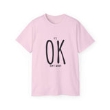 It's OK Don't Worry | Motivational, Inspirational T-Shirt, Gift For Him, Her, BFF, Lover Unisex Tee, Novelty Clothing Shirt