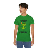 Funny Sarcastic Grinch-Inspired T-Shirt | Two-Faced Penny Joke Tee | Green Monster Graphic | Unisex Gift for Men & Women