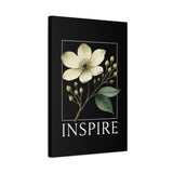 Inspire Botanical Canvas Wall Art 16x24 Elegant Flower Print Inspirational Home Decor Living Room Bedroom Accent